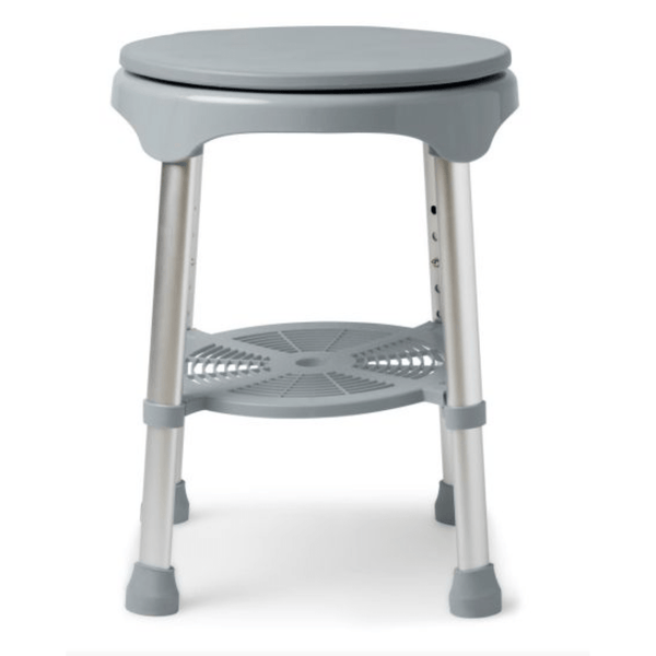 Medline Padded Swivel Shower Stool 300lb Weight Capacity Walking Stick Mobility