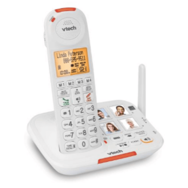 Vtech Amplified Cordless Answering System with Big buttons & Display Walking Stick Mobility