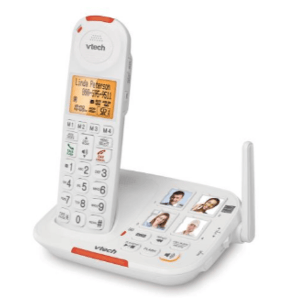 Vtech Amplified Cordless Answering System with Big buttons & Display Walking Stick Mobility