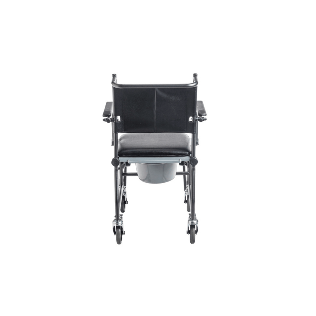 Upholstered Drop Arm Wheeled Commode Chair Comfort and Support Canada ...
