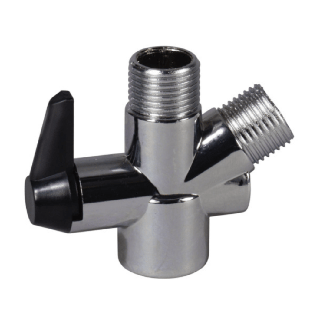 Deluxe Handheld Shower Spray with Diverter Valve Walking Stick Mobility