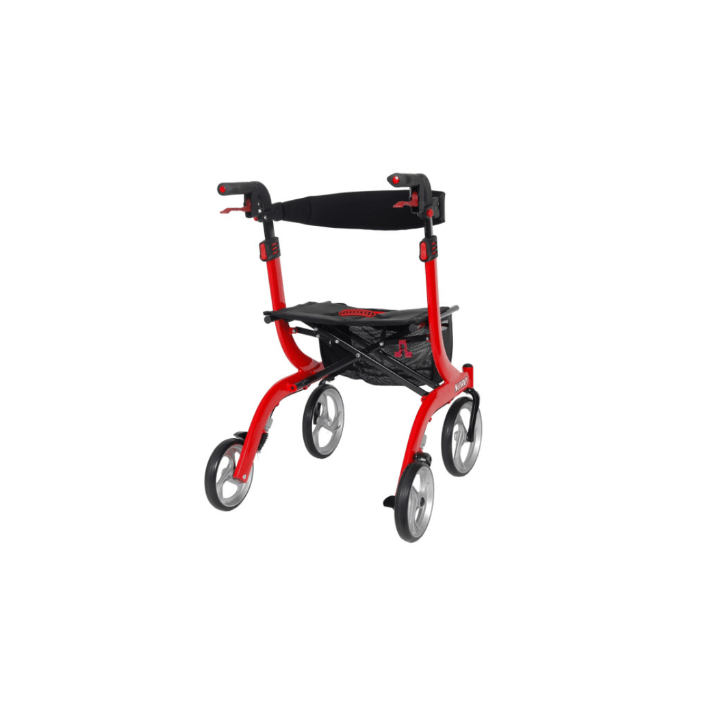 Nitro Aluminum Walker / Rollator, 10" Casters Walking Stick Mobility
