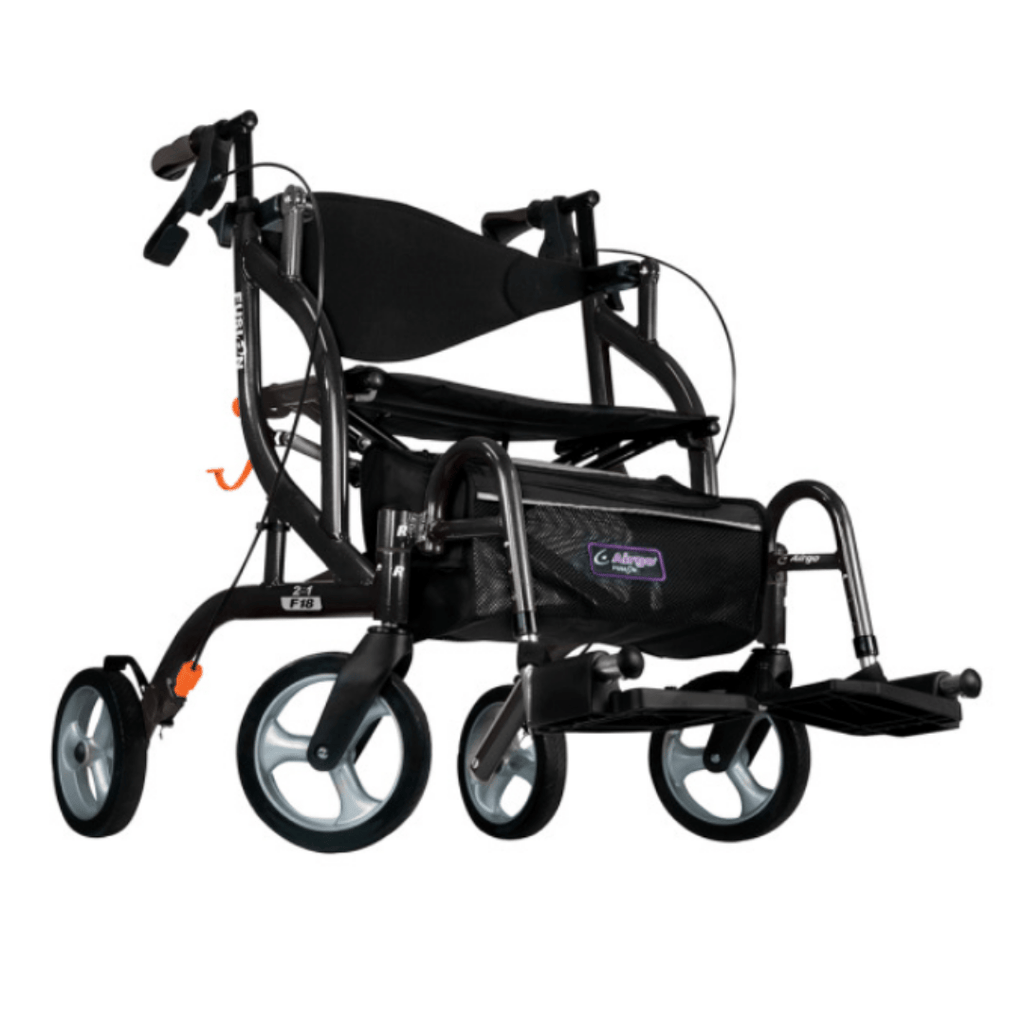 Airgo Fusion 2in1 Side-Folding Walker & Wheelchair in