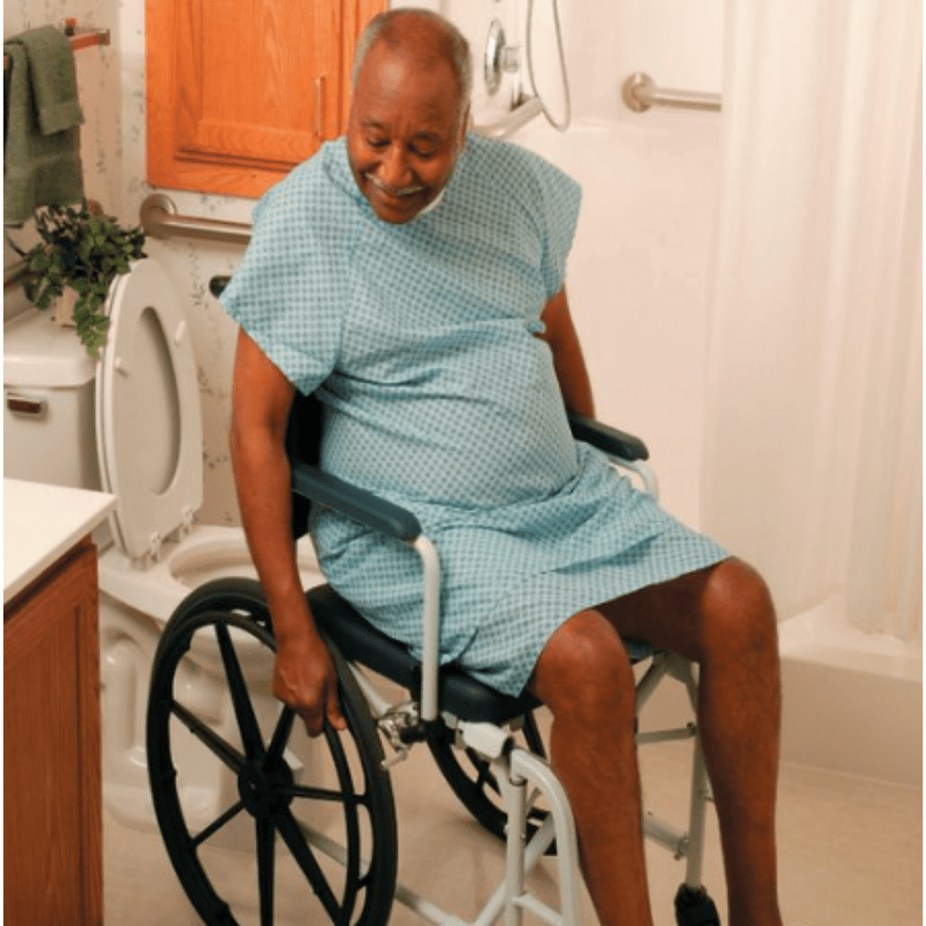 Invacare Mariner Rehab Shower Chair 18 Seat Walking Stick Mobility